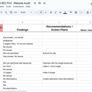 A-website-audit-in-google-sheet